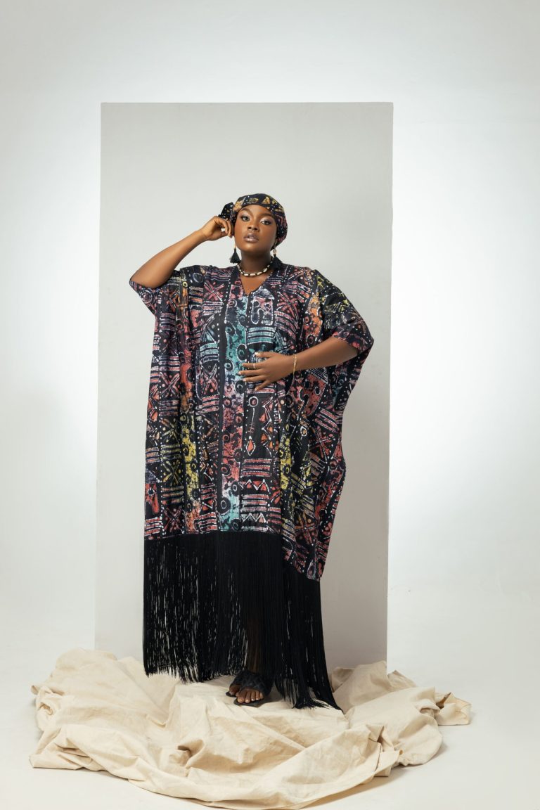 Anike Isimi Boubou With authentic Adire patterns