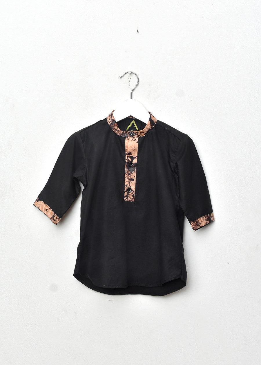 Aimas Gogo boys tunic with Adire details