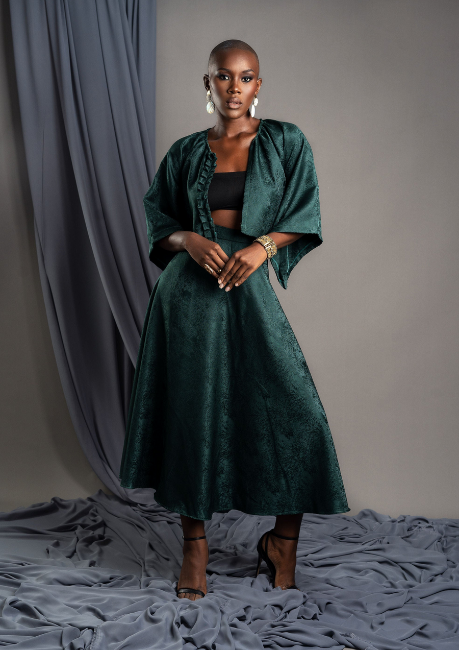 Aya Morrison Nyarkoa Circle Skirt with a back zipper