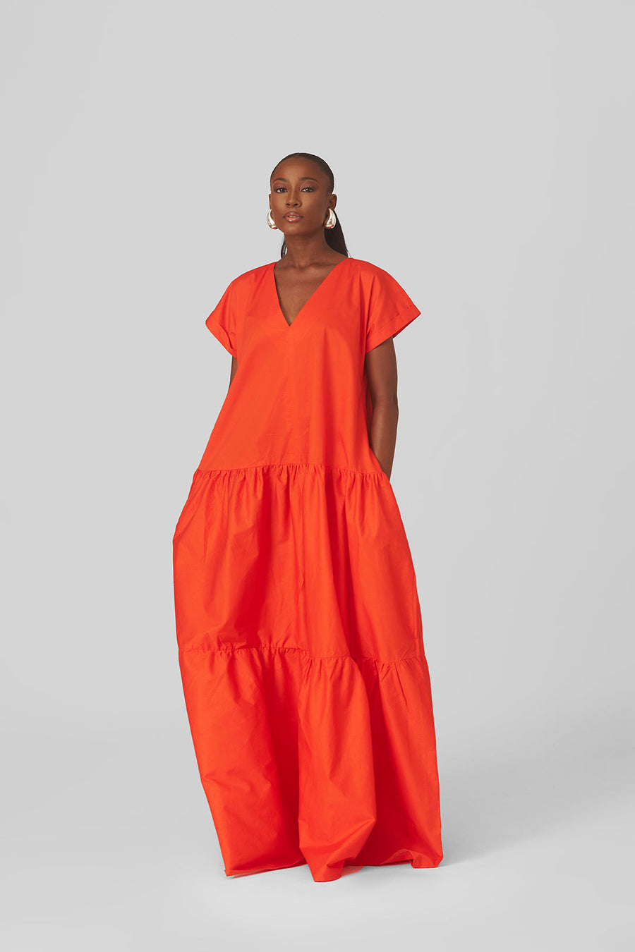 M.O.T Dimma maxi dress with short sleeves