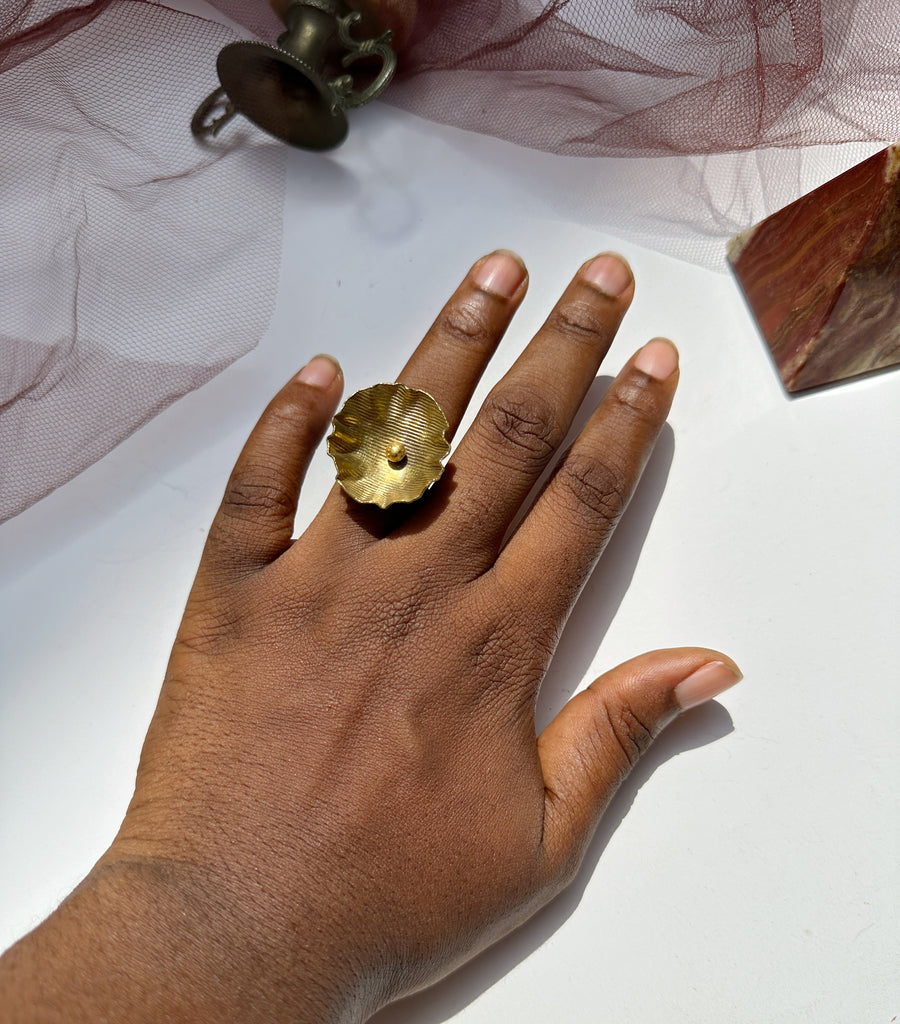 Renikeji Yaa Ring with solid brass