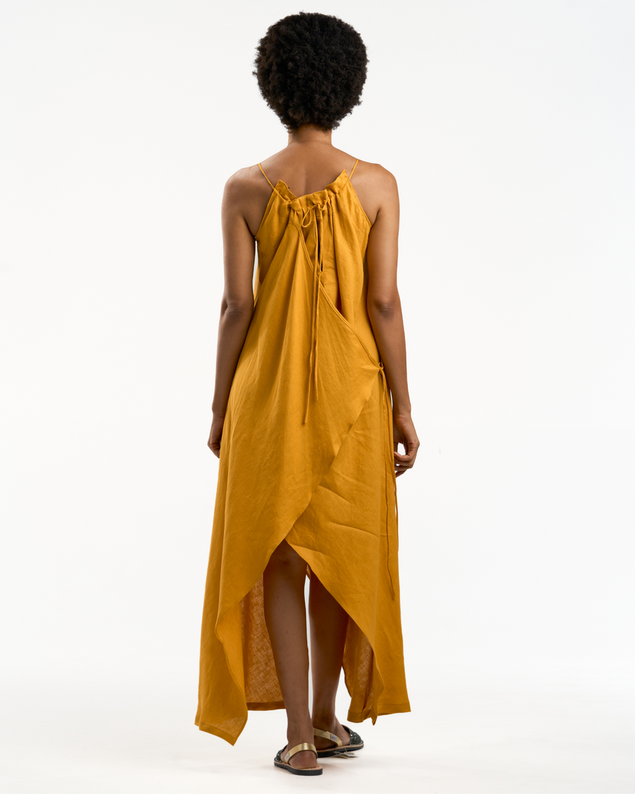 THE CLOTH Bequia dress with a drawstring neckline