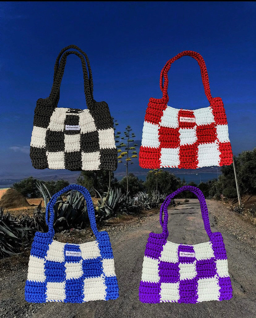 Qreenade The Checkered handmade Bag