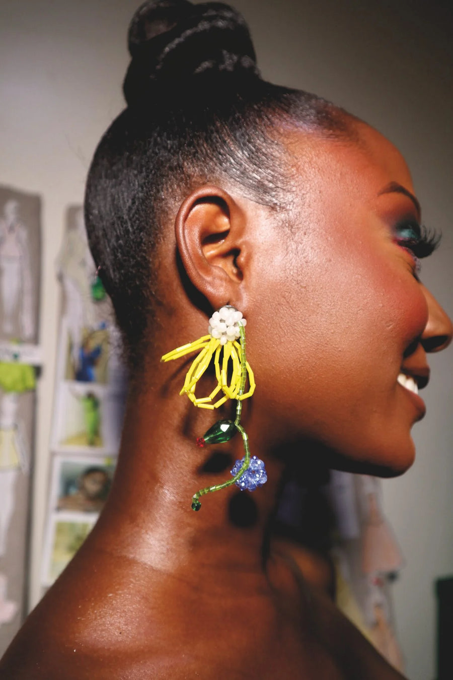 Desiree Iyama Arnica beaded earrings