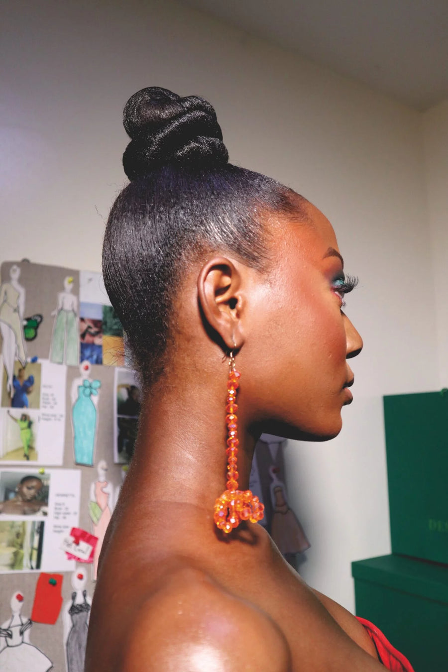 Desiree Iyama Poppy beaded earrings