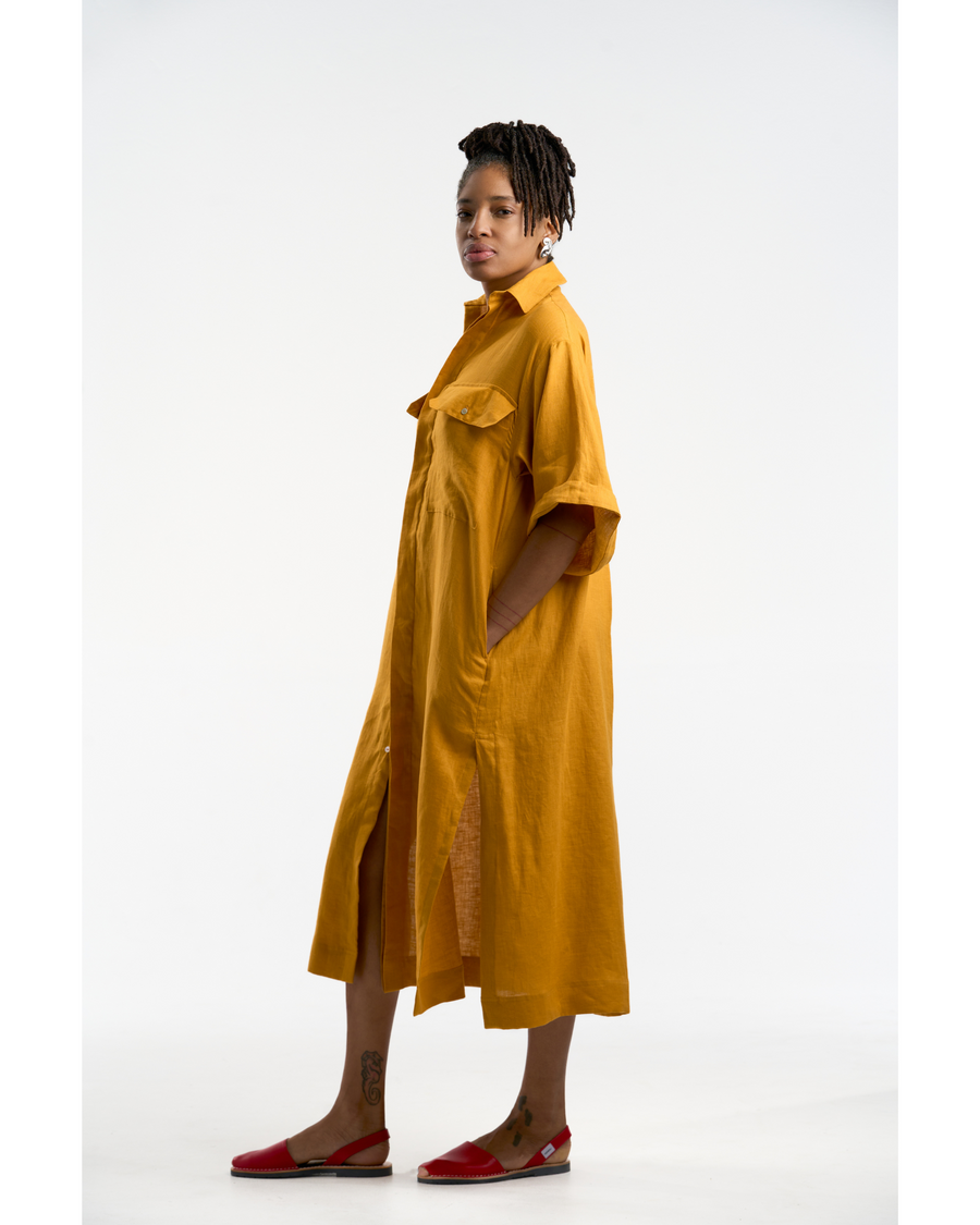 THE CLOTH Webber Shirt Dress with half sleeves