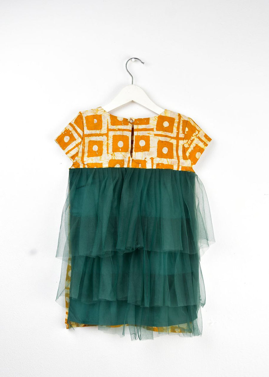 Aimas Morowa shift mini dress with tulle back detail