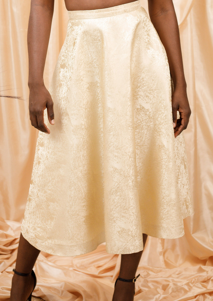 Aya Morrison Nyarkoa Circle Skirt with a back zipper