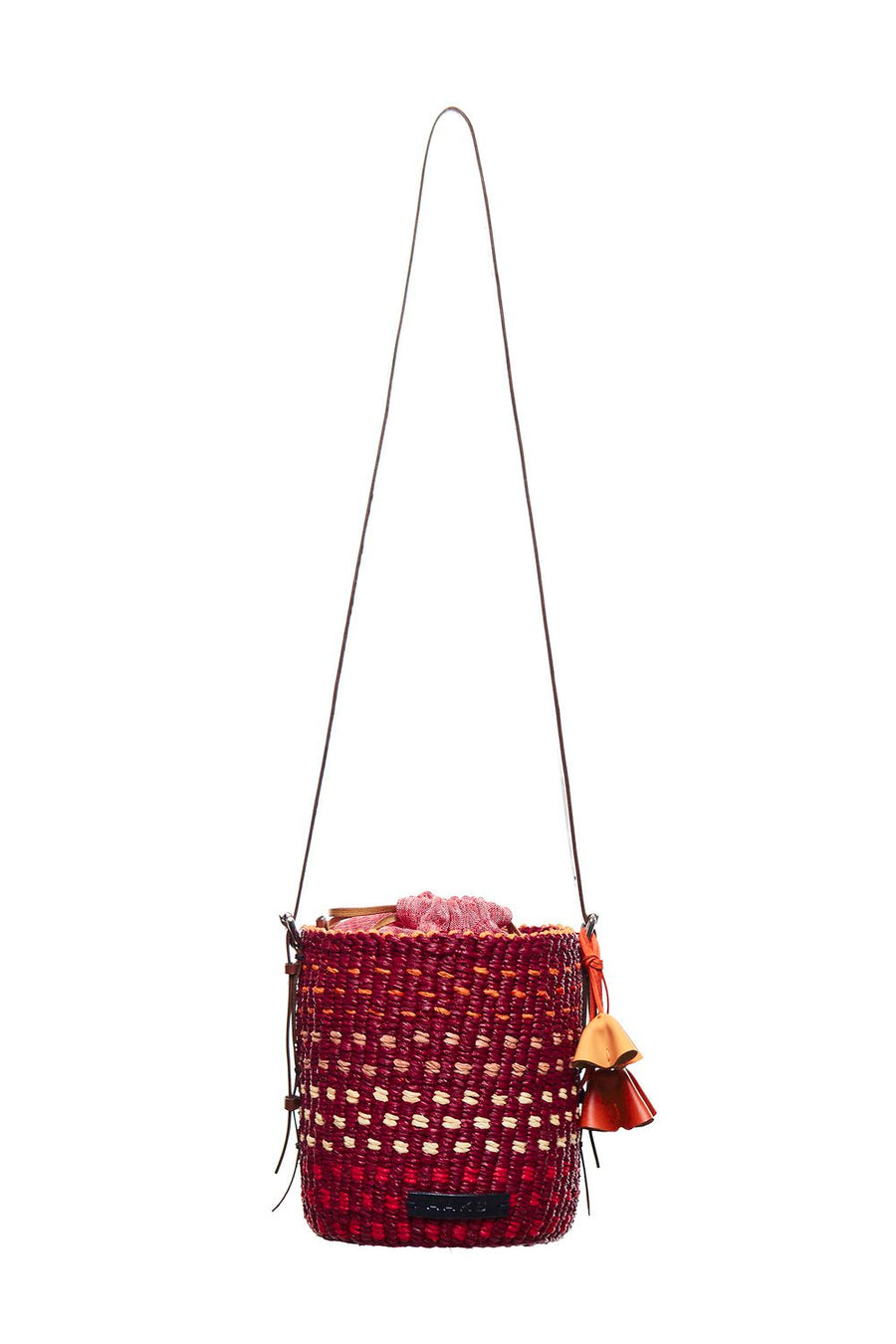 AAKS Lisi Bucket bag with a colourful dot pattern