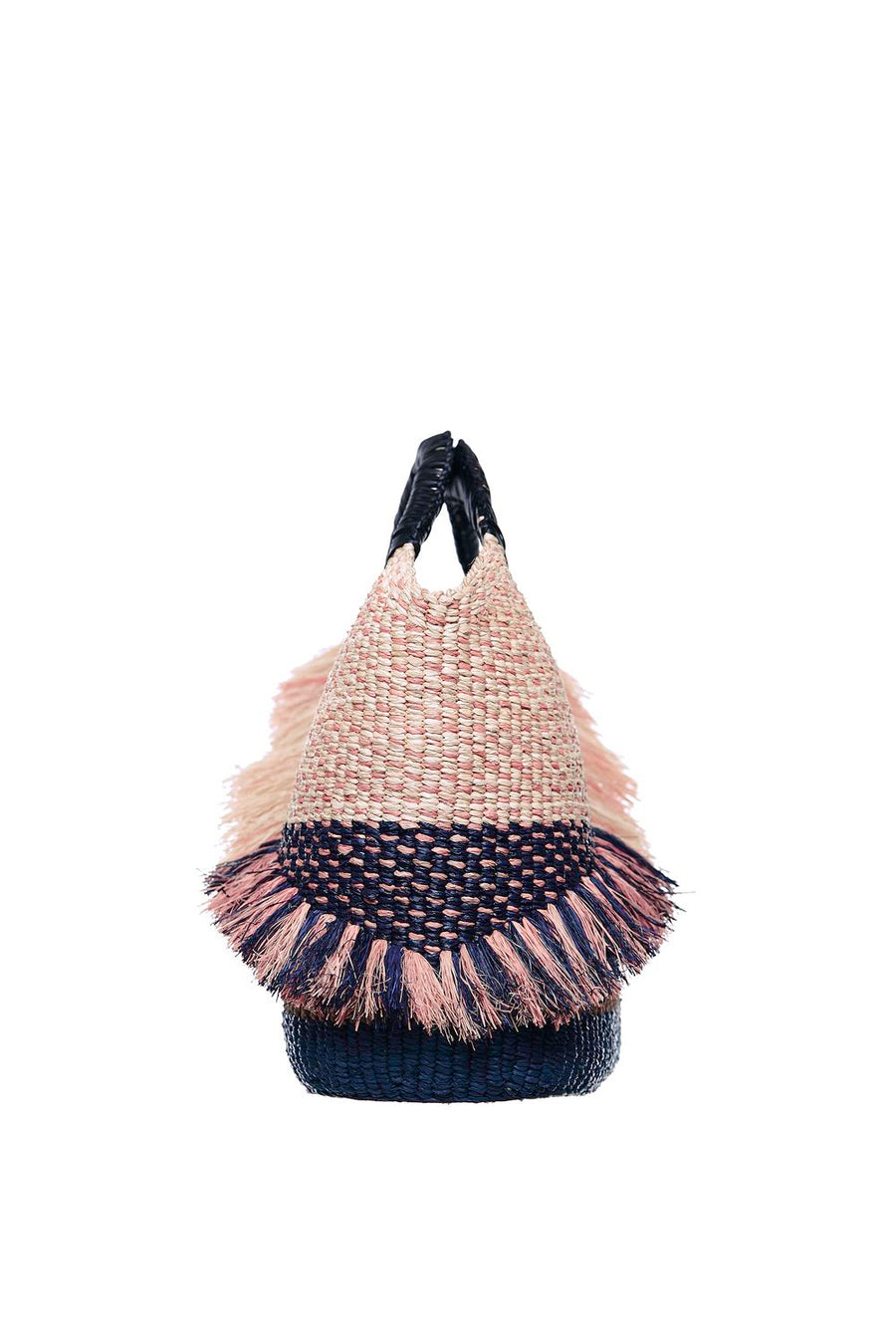 AAKS Oroo Natural bag Woven Raffia and 100% leather detailing