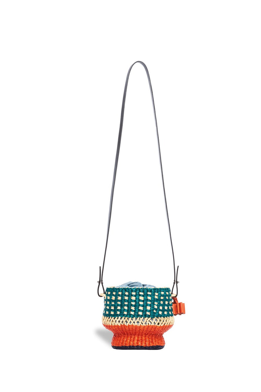 AAKS Baw Pot Teal mini bucket bag with Inner pocket