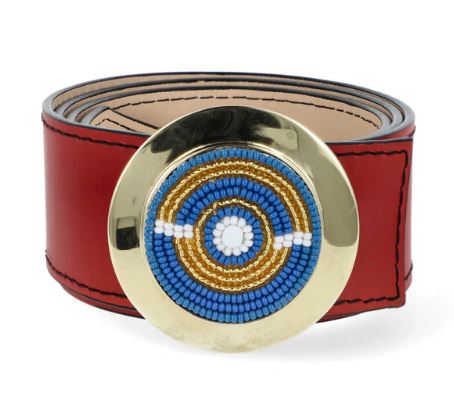 JIAMINI Kilifi Belt with removable Small solid brass