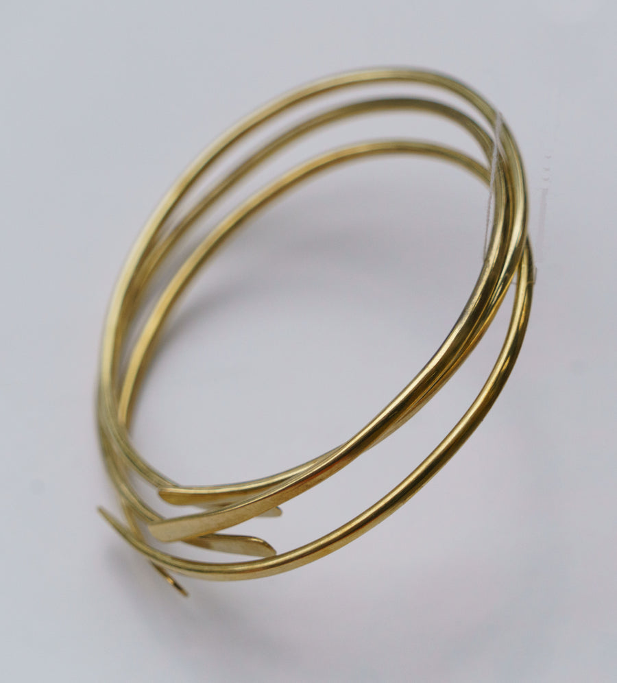 Ankole Luxury Wazi Tripple brass slim Bangles