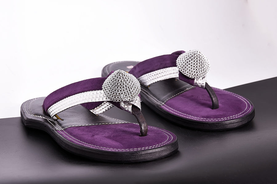 The Akan Silver ornament Coziest Slippers in new shape