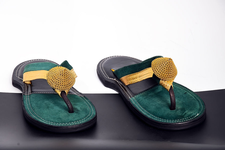 The Akan gold ornament Slippers in Latest Fashion
