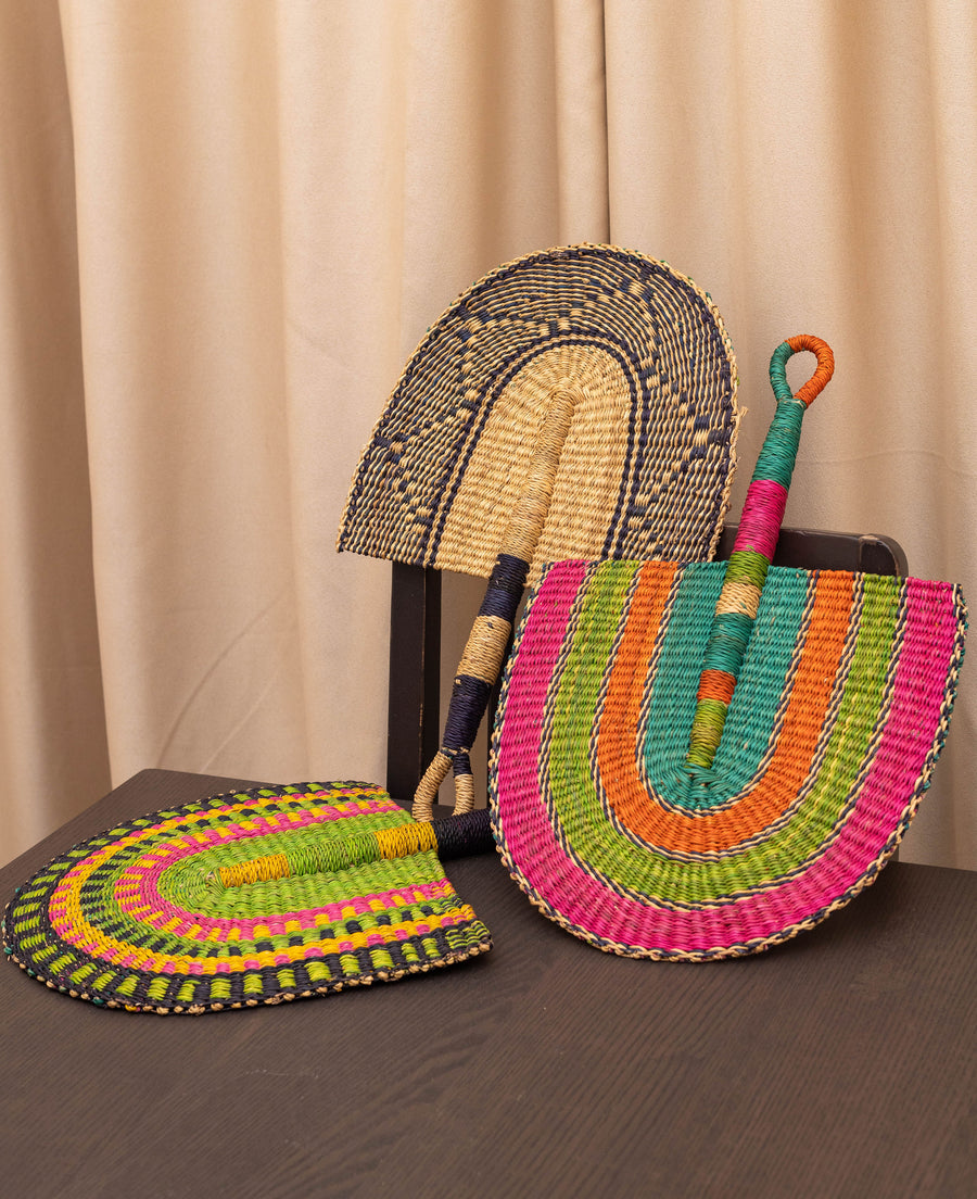 African Hand-made Wall Decor and hand-fan