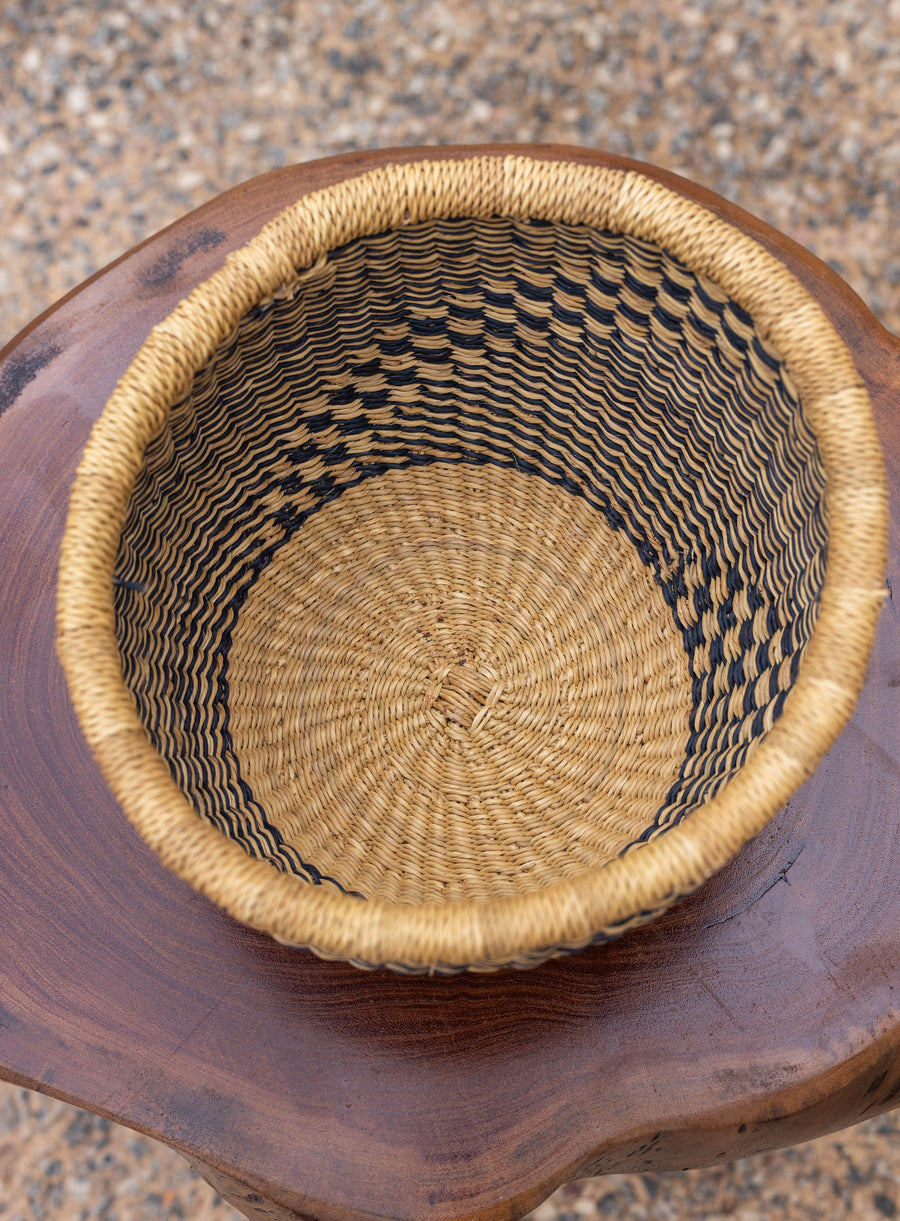 Small Handcrafted round Volta Storage Basket