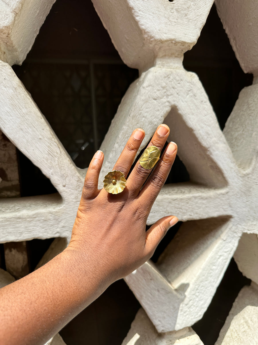 Renikeji Yaa Ring with solid brass