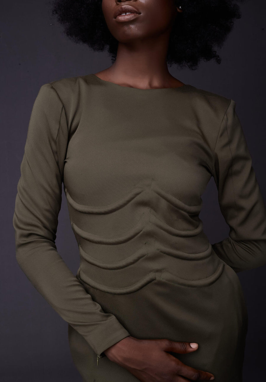 Joseph Ejiro The Gompa ribbed dress