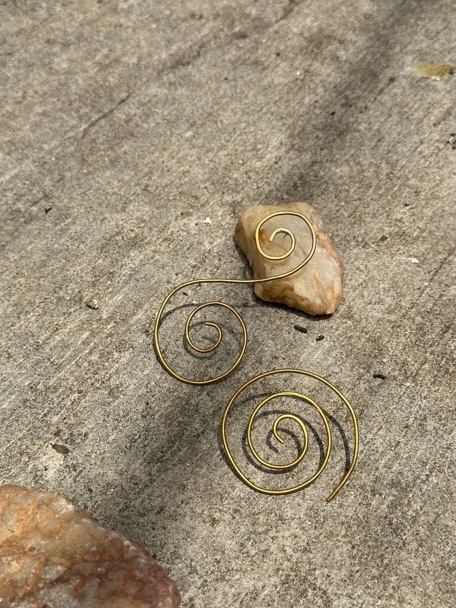 Renikeji Nuli Earrings in brass