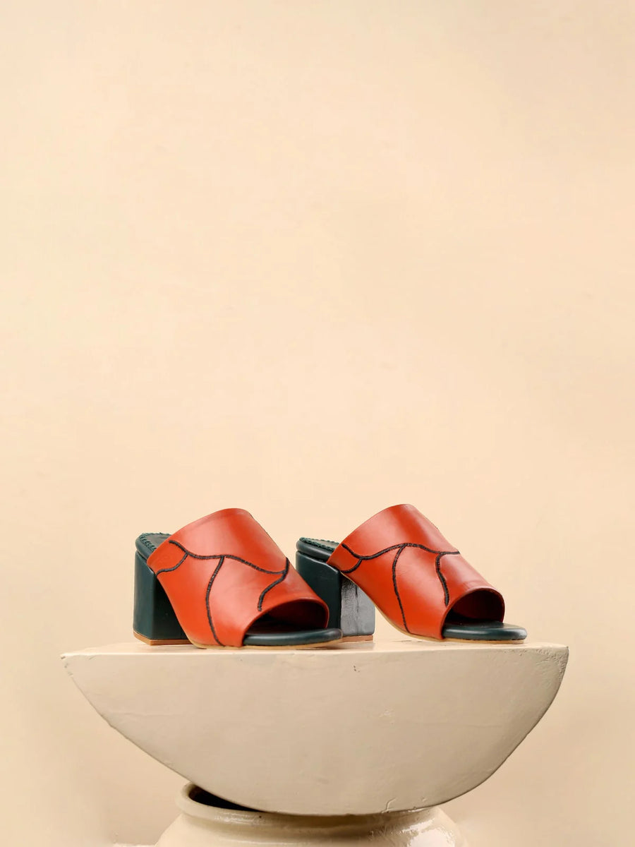 Maliko Mo Sandals with Leather upper, leather insole, leather lining, and rubber outsole