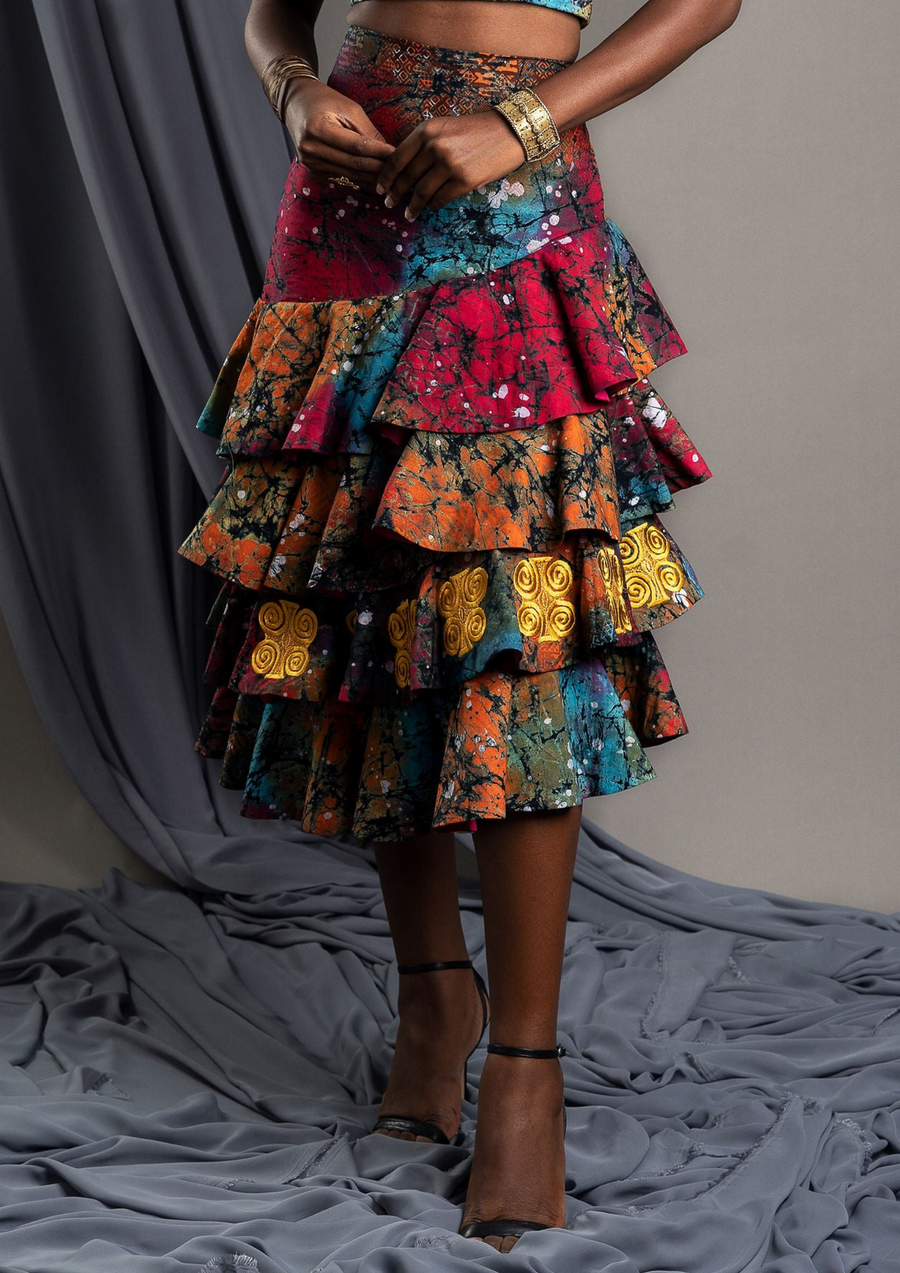 Aya Morrison Kwartemaa Ruffle Tiered Skirt