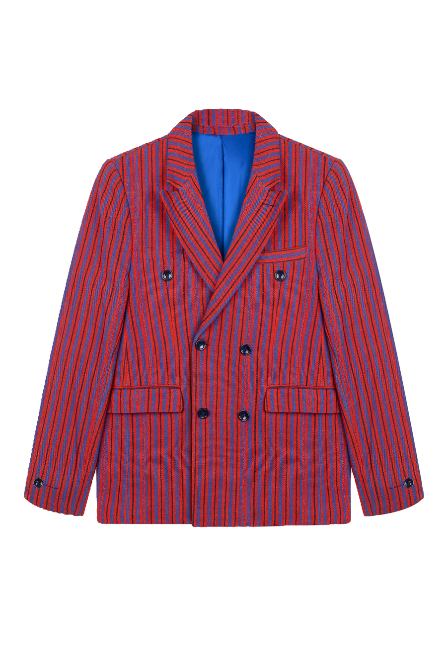 The Miles I double-breasted suit jacket with corozo nut buttons