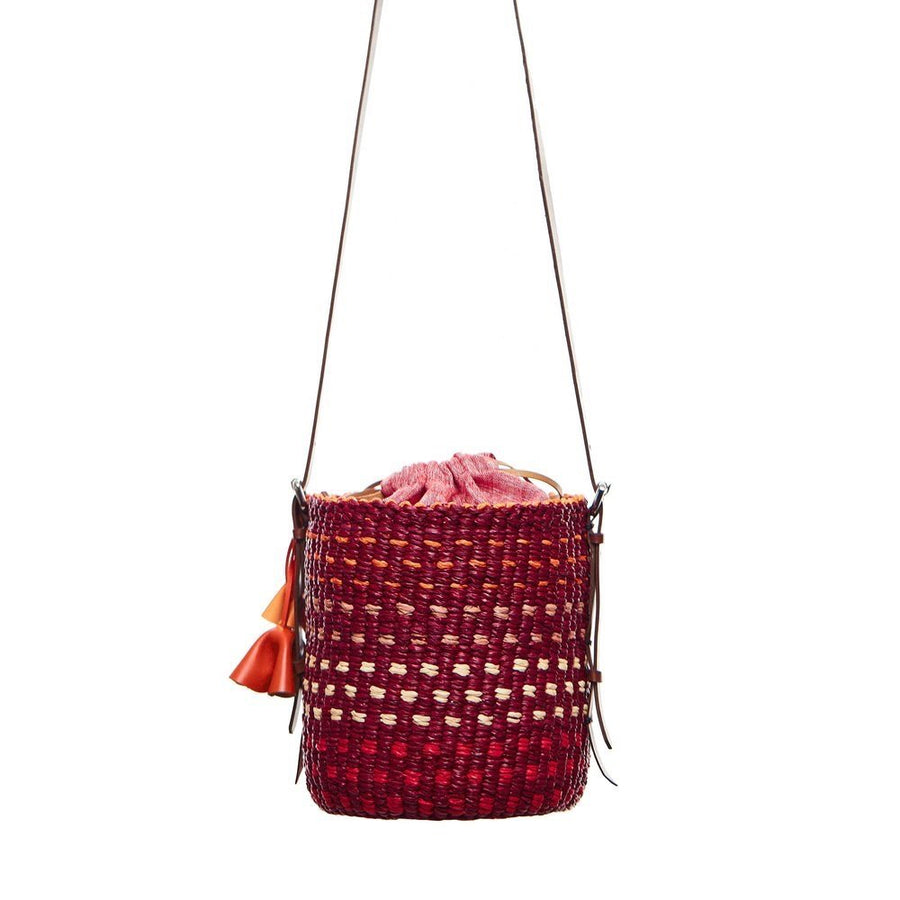 AAKS Lisi Bucket bag with a colourful dot pattern