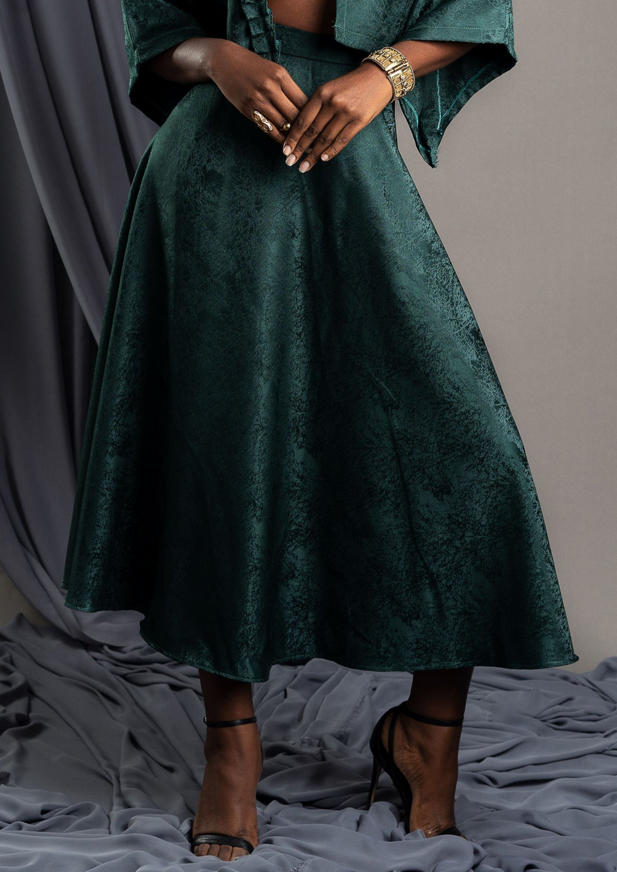 Aya Morrison Nyarkoa Circle Skirt with a back zipper