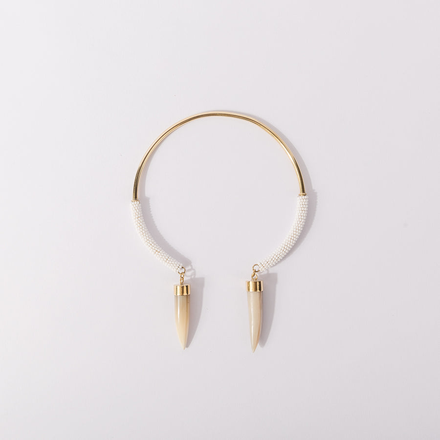 Ankole Luxury Shanga Brass Chocker with horn spikes