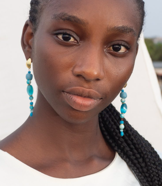 Aketekete La Glass Beads Earrings