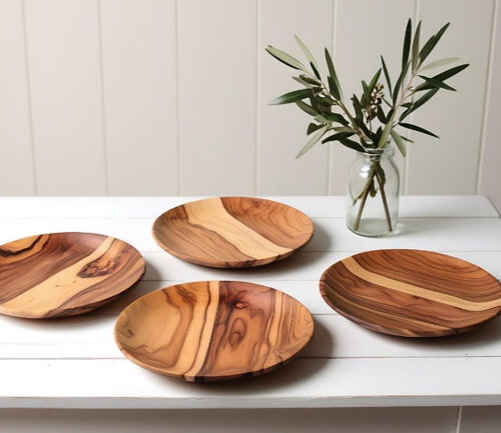 DIADOTA Zarai Olive Wooden Plate