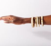 Ankole Luxury Kanene Bangles with brass inlays and brass