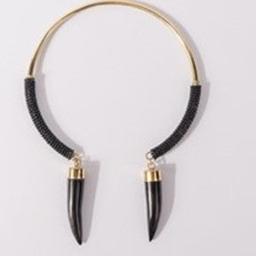 Ankole Luxury Shanga Brass Chocker with horn spikes