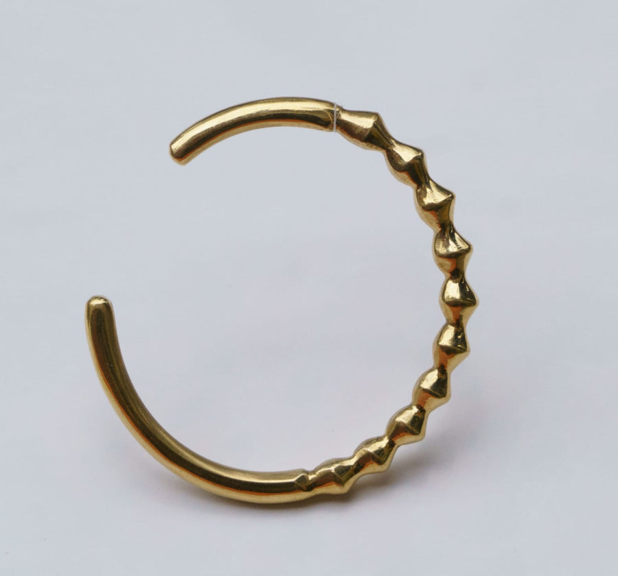 Ankole Luxury Wimbi Cuff, Hammered slim wavy Bangle