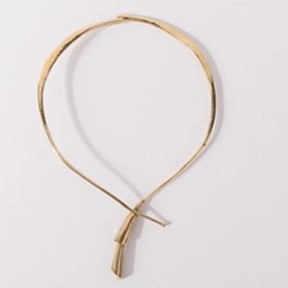 Ankole Luxury Akina Brass Chocker with a petal pendant