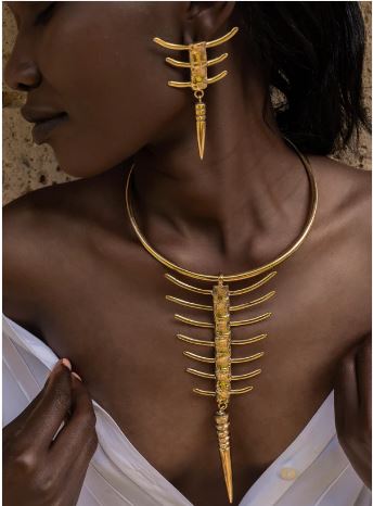 JIAMINI Wamunyu Thin Collar Necklace in modern style