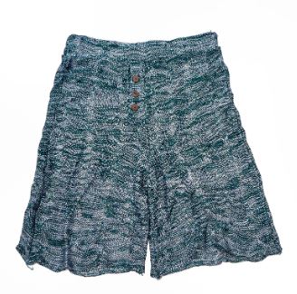 Bloke Marl Knit Shorts with coconut shell buttons
