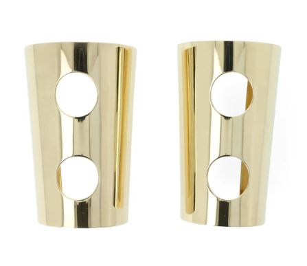 JIAMINI Hole Cuff Bracelets with solid brass