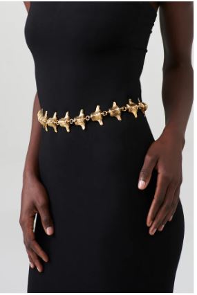 JIAMINI Kathiani Spine Belt coated with Gold
