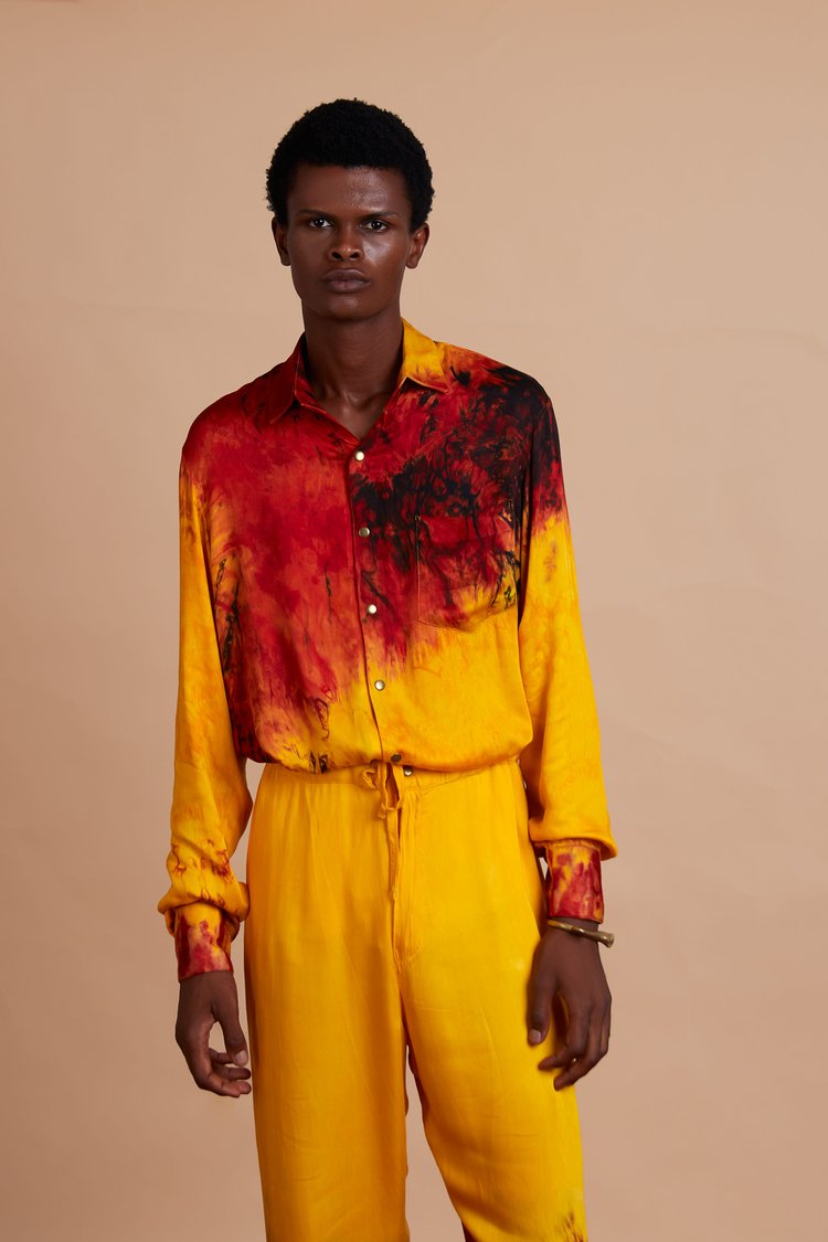 Jermaine Bleu Easy fit and Long sleeves Sun Shirt