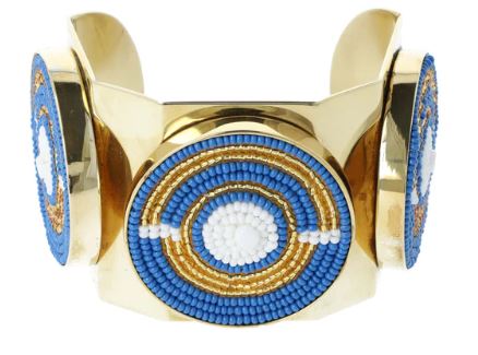 JIAMINI Bamburi Cuff Bracelets in a 3-D shape