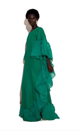 KAYADUA Bulum Max Dress with nice patterned organza fabric